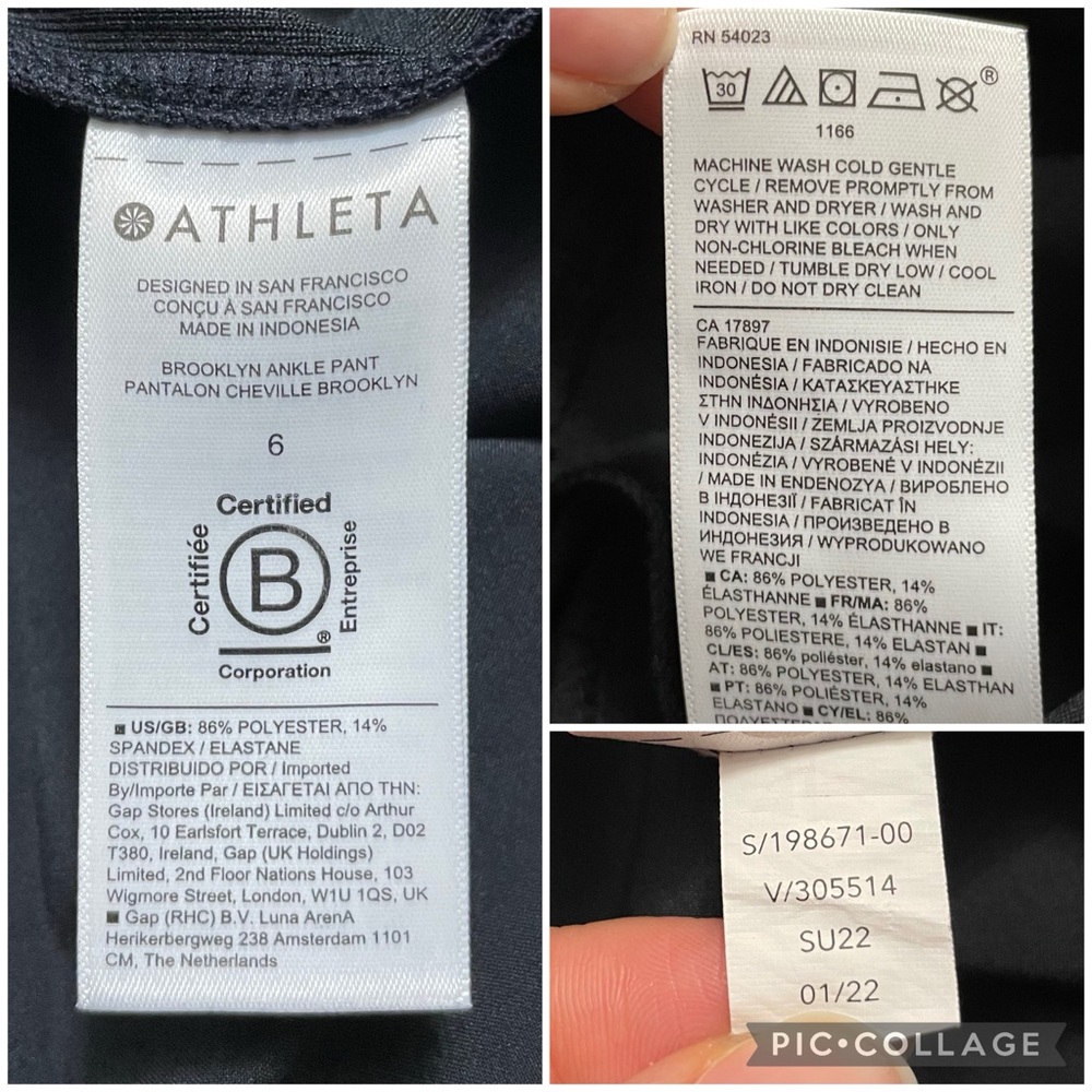 Athleta Brooklyn mid rise ankle pants in black size 6 - Picture 13 of 15